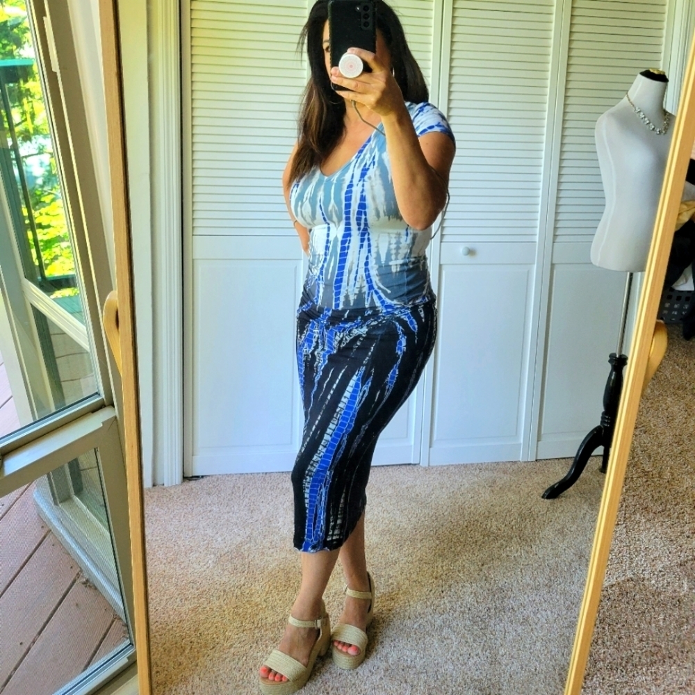 Young Fabulous & Broke tie dye midi dress